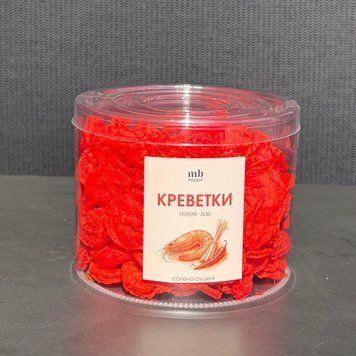 Мясо креветки "Том-Ям" солено-сушеное, тубус 300 г 00-00003185 фото