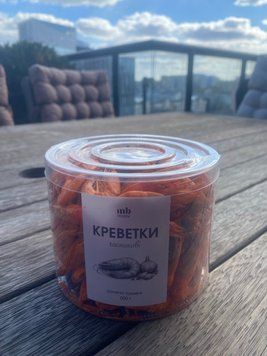 Креветка Чесночная солено- сушеные премиум, тубус 140 гр 00-5674879 фото