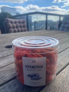 Креветка солена - сушена Вершковий спайсі спайсі ,преміум тубус 140 гр  00-985978 фото