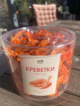 Креветка солено-сушеная ТОМ ЯМ, премиум тубус 140 гр 00-564738 фото